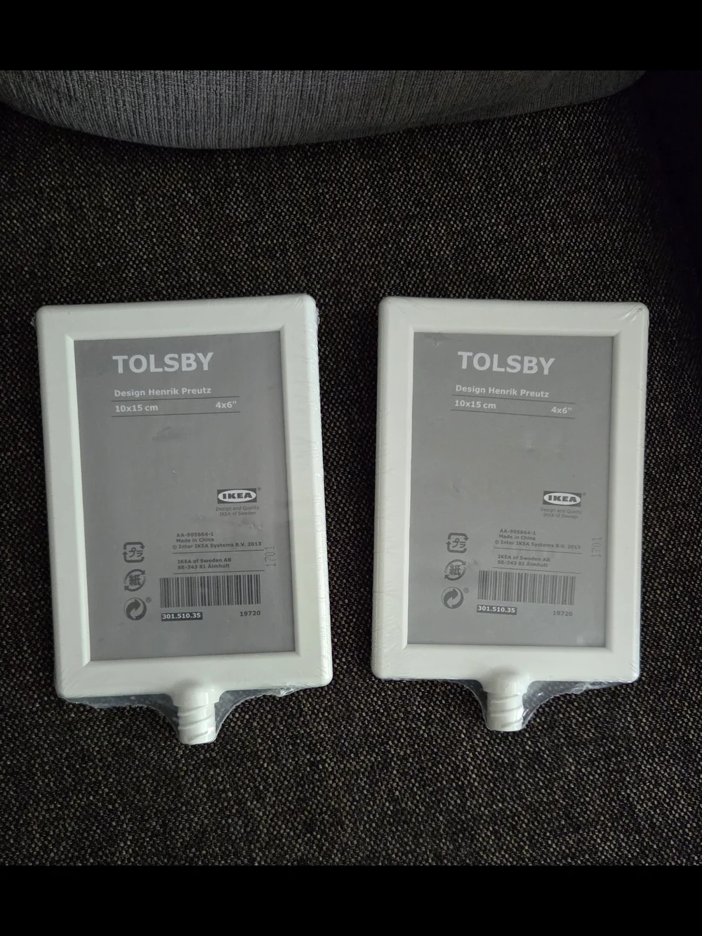 IKEA White TOLSBY Picture Frames Double Sided